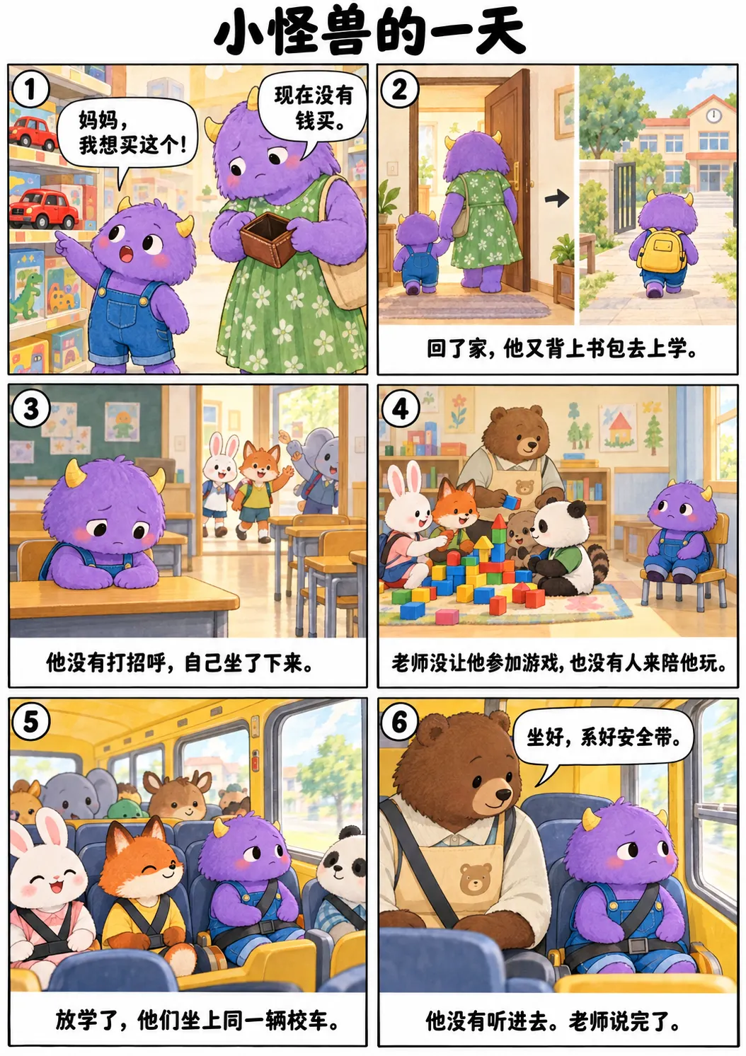 小怪兽的一天 / A Little Monster's Day