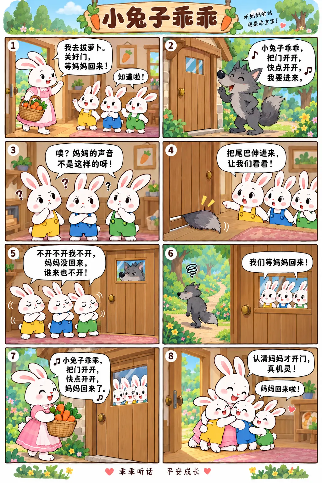 小兔子乖乖（另一画风） / Little Rabbits Be Good (alt art)