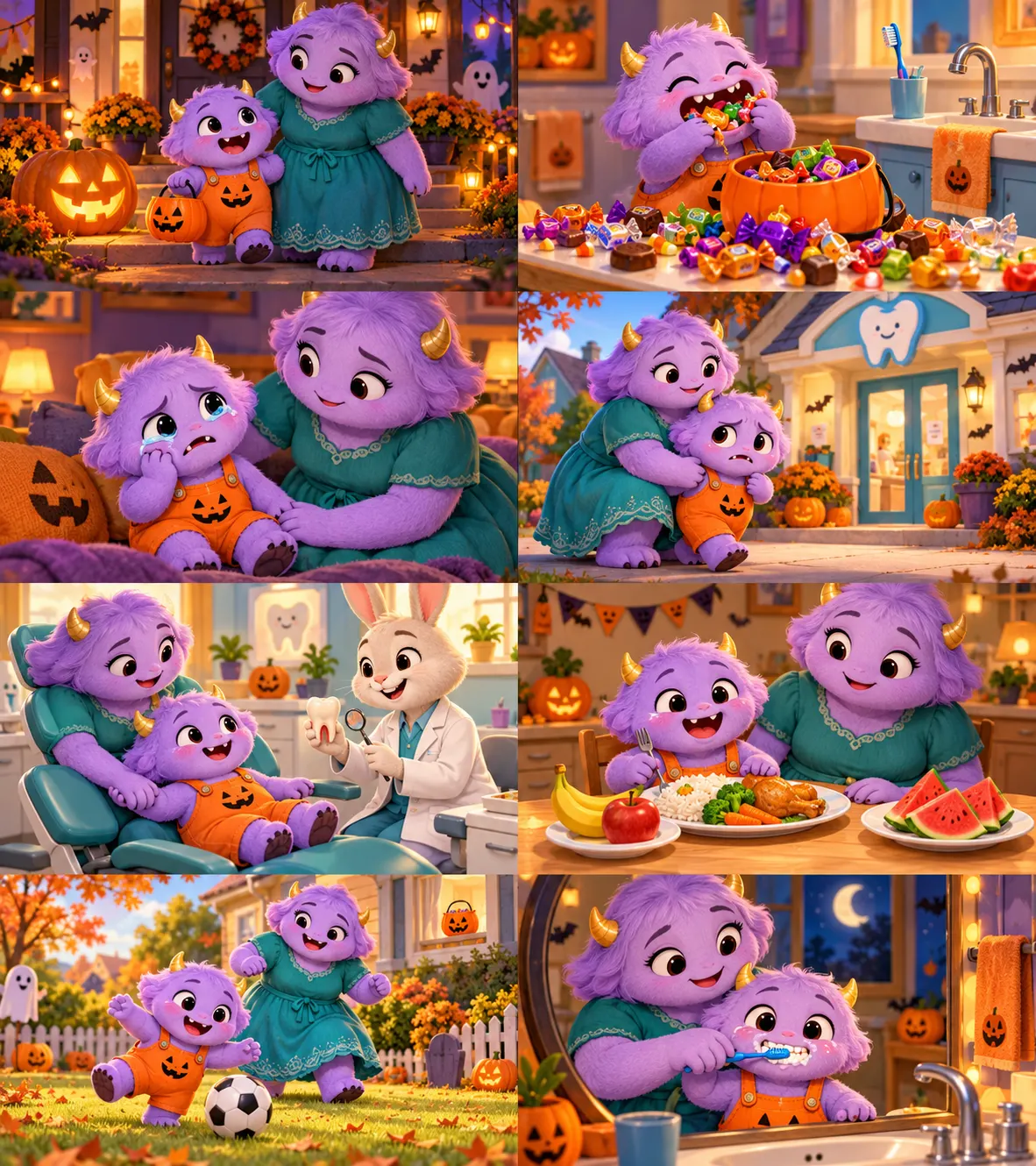 小怪兽万圣节看牙 / Little Monster Halloween Dentist